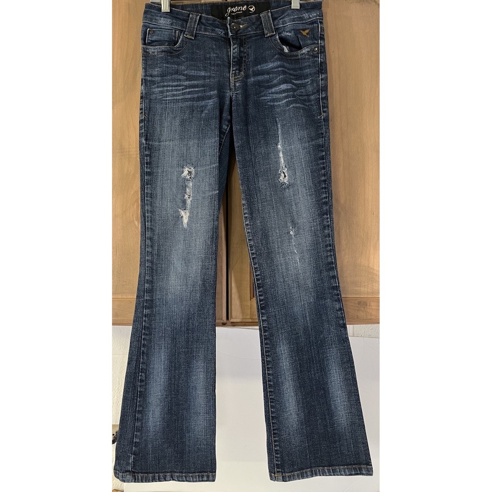 Grane Make A Statement Junior Women's Jeans Sz 5 Regular Flare‎ Leg